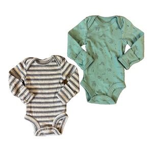 Carters Little Planet Organic Baby Boy Preemie Bodysuits Tee Clothes Lot Animals